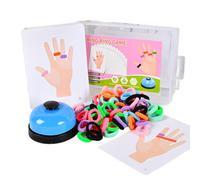 Bwuikim Elastic Rope Matching Game for Children Interaction Sorting Reaction Training Board for Set for Children