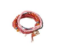 Bwuikim Elegant Glass Multi Layer Elegant Statement Bracelets Fashion Jewelry Suitable for Various Occasion Her