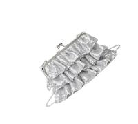 Bwuikim Elegant Sequins Evening Bag with Snaps Closure and Adjustable Chain Strap Crossbody for Prom Social Gatherings Women ' s Evening