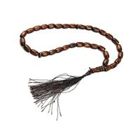 Bwuikim Elegant Woods Islamics Prayer Beads 33 Count 8mm Diameter with Charm Pendant for and Worship Daily Use Muslims Rosary