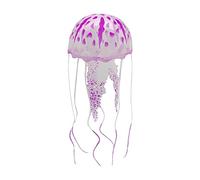 Bwuikim Floating Aquarium Toy Decorative FishTank Accessories Swim Jellyfish Shape Toy Glowing Fish Tanks Decorations Aquarium Ornaments Fishtank Funny