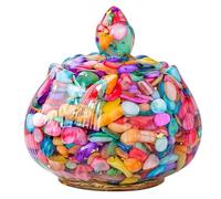 Bwuikim Flower Designs Crystals Storage Container for Aromatherapys Flower Small Items Energy Cleansing Bowl Spiritual Home Decoration Storage Bowl