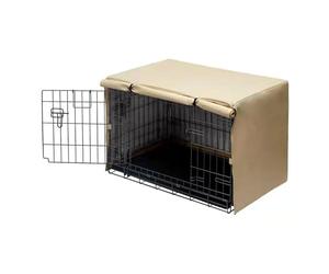 Bwuikim Foldable Dog Cage Cover Kennel Protective Waterproof with Mesh Window Dog Outdoor Activity Travel Gear Pet Kennel