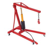 Bwuikim For Model 1/10 Garage Series Engine Hanger Electric Hoist-Crane Toy Decorations Ornaments for Car with Stand Trailers Side Mount Concrete Hammer Travel Waterproof Garden Low