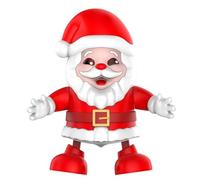 Bwuikim Interactive Dancing Santa with LED Lights, Music & Agile Moves, Electric Christmas Toy for Kids, Easy Setup Dancing Santa with Music and Lights