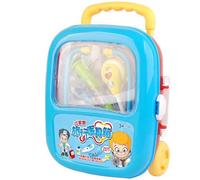 Bwuikim Interactive Doctor Pretend Play Toy Suitcase for Children with Stethoscope Thermometers for Home Classroom Education Use Simulation Medical Kits Toy