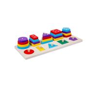 Bwuikim Kids Learning Stacking Toy Educational Nest Block Fishing Hand-Eye Coordination Training for Kids