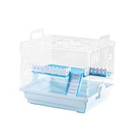 Bwuikim Luxury Dwarf-Hamster Cage Small Animal Easy to Clean Beautiful Ladder Cool Transparent House Hamster Accessories for Syrian Hamsters