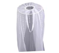 Bwuikim Mystical Veils Hat Breathable Chiffons Adjustable Headbands Artisanal for Role Play Role Play Headwear