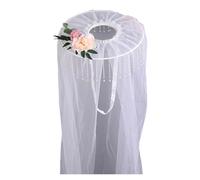 Bwuikim Mystical Veils Hat Breathable Chiffons Adjustable Headbands Artisanal for Role Play Role Play Headwear