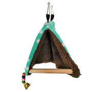 Bwuikim Nest Pet Bird Snuggle Hammock Hanging Plush Cave Cage Tent Bed for Cockatoo Conure Lovebird Finch Garden Nature Art Craft