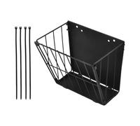 Bwuikim Outdoor Use Hay Feeder Container Ample Storage for Chickens Pets Large Capacity Animal Feed Dispenser Hanging Rack for Small Farm Animals