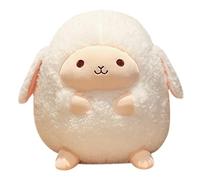 Bwuikim Plush Stuffed Toy Cartoon Sheep for Room Sofa Kids Club Decoration Pillow Cushion Super Soft Cotton for Doll Girls Gift Cotton Toys for Babies Stuffing Girl ' s Hug Room Decor Toys