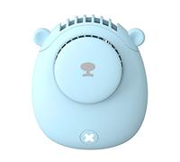 Bwuikim Portable Neck Fan, 1200mAh USB Rechargeable Personal Fan for Outdoor Activities, Kids Boys and Girls Neck for Women Kids Portable Rechargable Hands Free