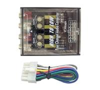 Bwuikim Powerful 4 Channel Sound Splitter ABS Car Sound Processor for Subwoofer Enhancing Music on the Road Subwoofer Amplifier