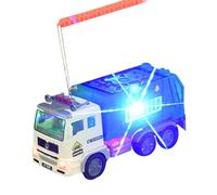 Bwuikim Practical Stimulating Garbage Collection Truck with Illuminating LED Features and Sound Portable for Kids Daily Use Toddler Educational Toy