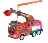 Bwuikim Practical Stimulating Garbage Collection Truck with Illuminating LED Features and Sound Portable for Kids Daily Use Toddler Educational Toy