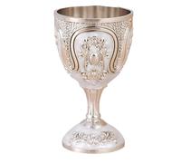 Bwuikim Premium European Styles Metal Drinking Goblet Lavishness Drinking Accessories for Bourbons and Home Decors Use Permanent Metal Drink Glasses