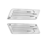 Bwuikim Professional Hard Saddle Bag Saddlebag Latch Cover Face Decorative Covers Motorbike Spare Part Quick Fixing 2-piece/set Hard Saddlebags