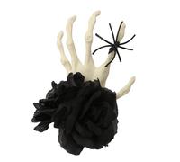 Bwuikim Punk Headband Skeleton Hand and Spiders for Girls Birthday Theme Parties Photo Props Headpiece Headdress for Halloween Halloween Hair Clip