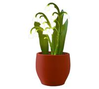 Bwuikim Quiet Touch Control Lilys of the Valley Night Light PETG Bedside Lamp Adjustable Brightness Home Decors Lilys of the Valley Night Light