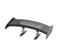 Bwuikim Racing Car LED Spoiler Taillight Solar Powered Rear Wing Sensor Warning Lamp Anti-disturbance Tail Wing Spoiler Car Modified Toilet Seat Decorations Free Tail Lamp