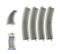 Bwuikim Realistic HO Scale Model Railroad Tracks Kits Cement Sleeper for Craft Train Track and Display with Stable Construction Creative Railroad Model