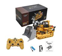 Bwuikim Remote Control Crawler Truck Tractor Car Toy 2.4G Realistic Pushdozer Truck for Play Vehicle Anti-Crash Joint Car Kid Gi Construction Cars for Boys Construction Cars Set Party Favor