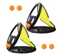 Bwuikim Safe Soft Reaction Ball Set for Table Tennis Practice Coordination Development Home School Use Portable Family Teamwork Sports Toy