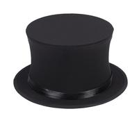 Bwuikim Satins Flat Top Hat for Men Women Stage Spring Magician Masquerade Dress Up Costume Cool Fedoras Festival Celebration