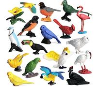 Bwuikim Scientific Realistic Bird Figurines Toy for Kids & Adults Trick Toy with Soft Texture Relieve Stress Animal Figure Model Realistic Bird Figurines for the Home