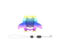Bwuikim Silicone Protective Cover for Electronic Pet Full Body Scratchproof to Damage From Drops and Scratches Penguins Theme Protector for Virtual Pet