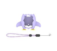 Bwuikim Silicone Protective Cover for Electronic Pet Full Body Scratchproof to Damage From Drops and Scratches Penguins Theme Protector for Virtual Pet