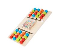 Bwuikim Sliding Puzzle Battle Game Toy Color Pairing Walking Labyrinths Kindergarten Early Learning Hand Eye Coordination Toy Wooden Walking Labyrinths Puzzle