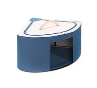 Bwuikim Stackable 3 Colors to Choose Clothing Organizer and Strong Load Bear and Double Zipper Design Easy to Use Clothes Storage Boxes for Closet Bedroom Foldable Clear