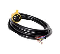 Bwuikim Sun Immune 7 Drill Trailer End Section with 48 Inch Cord 10 14AWG Clear Bronze Rulings and Strong PVC Protect for Outdoor Trailers and Automobiles Bronze Center Trailer Wiring