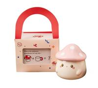 Bwuikim Unique Mushroom Design Ceramic Cup with Cover Drinkware for Home Use Ceramic Mug Lid