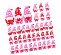 Bwuikim Valentines Day Miniature Gnomes Figurines PVC Love Heart Tiny Dwarf Figures to Hide Table Centerpieces Decoration Wedding Ornaments