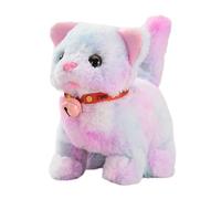 Bwuikim Walking Toy Walking Meowing Interactive Plush Pet for Kids Realistic Stuffed Animal Great Gifts for Boys and Girls Doll for the Bed Rag Rag