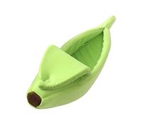 Bwuikim Warm Cats Cave Bed for Indoor Cute Banana Shape Self-Warming Beds Calm House for Small Breeds Dogs Warming Beds Cave Tent for Indoor Warm Bed House Small