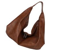 Bwuikim Women Armpit Bag Large Capacity Handbag All-matching Shoulder Shopping PU Leather Underarm Dumplings Large Capacity Shoulder for Women