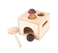 Bwuikim Wooden Puzzle Box Education Hammering Toy for Toddler Kindergarten Teaching Board Game Sensory Hand-Eye Coordination Toy Teaching for Classroom for School