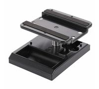 Bwuikim Work Stand 360Degree Rotation Lift Repair Workstation Adjustable Height for 1/10 1/8 Car SCX10 90046 Crawler Metal Car Maintenance Tools Workstation and Storage Desk Table for Laptops