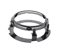 BWVMVB 5.75 Inch Headlight Bracket Kit Black/Chrome For Motorcycle Ring Mount Brackets For LED Headlamp Motorbike Headlight