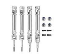 BWVMVB Drive Shaft Propshaft 1/10 For Traxxas For Slash 2WD 4X4 For Rustler RC Car Upgrade Parts Metal Front Axle Shaft And Rear Drive Shaft(B 1set)