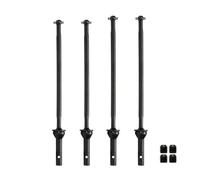 BWVMVB Drive Shaft Propshaft AR310458 AR310590 AR310591 AR310459 For RC Car For Arrma 1/8 6S For Kraton For Notorious For Outcast For Talion Axle CVD Driveshaft(Black Front Rear 4Pc)