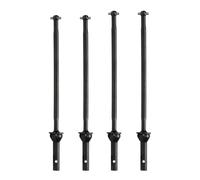 BWVMVB Drive Shaft Propshaft Axle CVD Driveshaft AR310458 AR310591 AR310459 AR310590 For RC Car For Arrma 1/8 6S For Kraton For Notorious For Outcast For Talion(Black-Front Rear 4Pc)