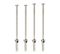 BWVMVB Drive Shaft Propshaft Axle CVD Driveshaft AR310458 AR310591 AR310459 AR310590 For RC Car For Arrma 1/8 6S For Kraton For Notorious For Outcast For Talion(Silver-Front Rear 4P)