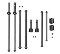 BWVMVB Drive Shaft Propshaft Car Parts Steel Driveshaft Front Rear Center Universal CVD Dog Bone Diff Cup For 1/8 For ARRMA For KRATON V4 V5 For Buggy RC(3 in 1)