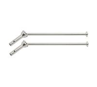 BWVMVB Drive Shaft Propshaft For Arrma 1/8 For KRATON For Outcast For Notorious RC Car Upgrade Parts Accessories Steel Front Rear Drive Shaft CVD Driveshaft(Rear Silver)